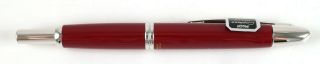 Vintage Pilot Vanishing Point Click Fountain Pen Red Medium w/ Authentic Box 6