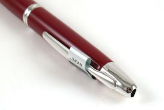 Vintage Pilot Vanishing Point Click Fountain Pen Red Medium w/ Authentic Box 8