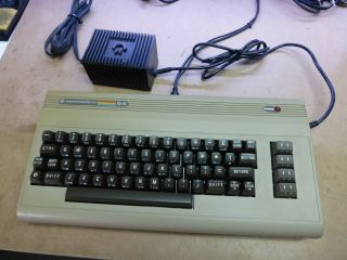 Vintage Commodore 64 Keyboard Computer Refurbish,  With Power Supply