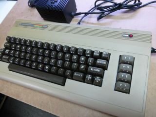 Vintage Commodore 64 Keyboard Computer refurbish,  with power supply 2