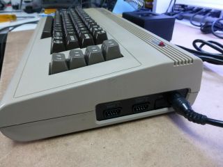 Vintage Commodore 64 Keyboard Computer refurbish,  with power supply 4