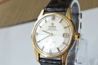 VINTAGE OMEGA CONSTELLATION PIE PAN GOLD & STEEL AUTOMATIC CAL 561 3