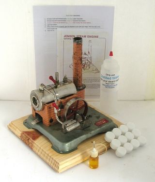 Vintage Horizontal Jensen Model 60 Live Steam Engine (e)