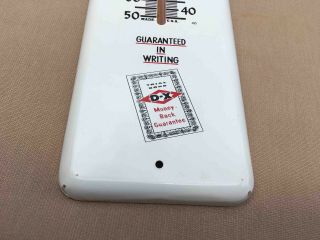 Vintage D - X Boat Outboard Motor Oil Metal Advertising Thermometer 3