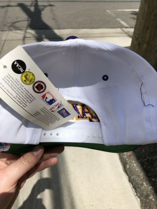 NWT Vintage 90 ' s Sports Specialties Los Angeles Lakers Snapback Hat Cap NBA 4