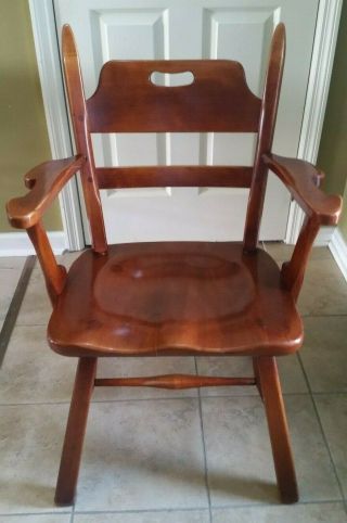 Vintage Cushman Colonial Creations Crown Back Arm Chair (4 - 125a)