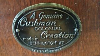 Vintage Cushman Colonial Creations Crown Back Arm Chair (4 - 125A) 3