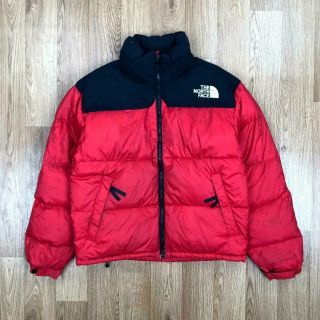 Vintage The North Face Mens 700 Down Nuptse Jacket | Puffer Coat | Small S Red
