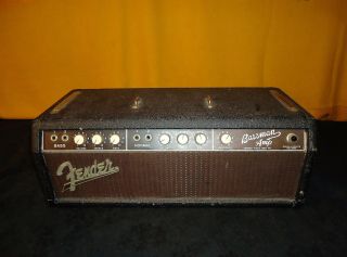 Rare Great Sounding 1961 Pre Cbs Brown Face Fender Bassman Guitar Head Amp