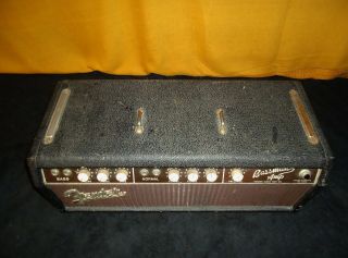Rare Great Sounding 1961 Pre CBS Brown Face Fender Bassman Guitar Head Amp 2
