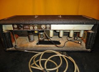 Rare Great Sounding 1961 Pre CBS Brown Face Fender Bassman Guitar Head Amp 4