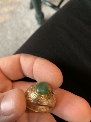 West Point 1935 Tiffany & Co.  14KT gold class ring 6