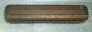 scarce antique red painted cast iron Pullman sleeper train car toy 3
