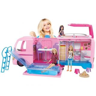 Barbie Dream Camper,  Barbie Camper With Pool,  Barbie Van,  Barbie Accessories