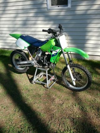 Vintage Motocross Dirt Bike Mx Ahrma 1986 Kawasaki Kx80