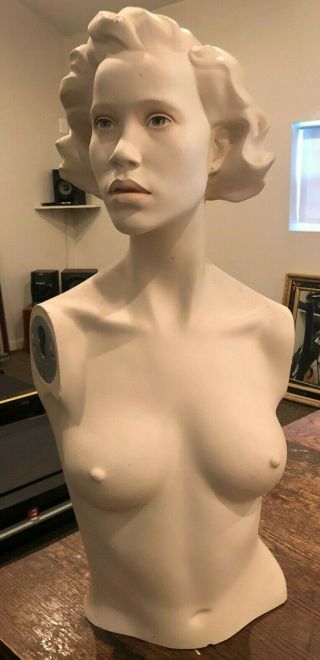 Vintage Composite Mannequin - Full Torso & Head / Life - Like Head -