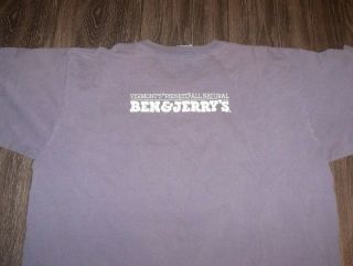 VTG 1990s Phish Food T Shirt LARGE Beneficial T ' s Ben and Jerry ' s 4