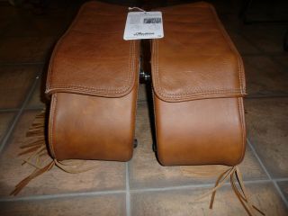 Indian Chief tan leather saddlebags bags Classic Vintage Chieftain RM SF 10