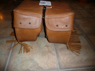 Indian Chief tan leather saddlebags bags Classic Vintage Chieftain RM SF 11