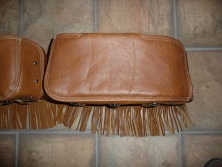 Indian Chief tan leather saddlebags bags Classic Vintage Chieftain RM SF 5