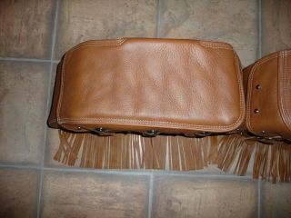 Indian Chief tan leather saddlebags bags Classic Vintage Chieftain RM SF 6