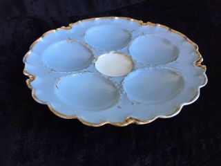 Vintage/Antique Oyster plate Limoges Haviland & Co.  France 9 