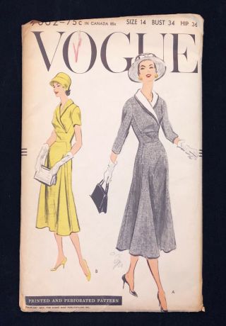 Vintage Vogue 9062 1950 