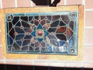 Antique Leaded Stained Glass Window 8