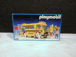 Vintage 1991 Factory Playmobil Schoolbus 3170