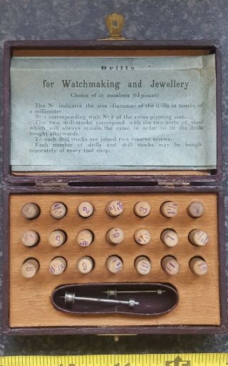 Vintage Watchmakers Micro Drill Set.
