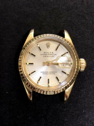 Authentic Rolex Presidential Datejust 6917 18k Yellow Gold Ladies Watch