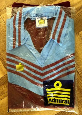 Deadstock West Ham United 1980 Vintage Admiral Shirt Jersey 1976 1977 1978