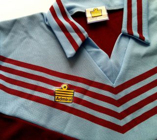 Deadstock WEST HAM UNITED 1980 Vintage ADMIRAL Shirt Jersey 1976 1977 1978 4