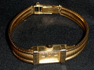 Vintage 14kt Solid Gold Ladies Ebel Swiss Watch Not Running