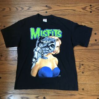 Vtg Misfits Shirt 1997 Tour 20th Anniversary Xl Punk Black Flag Danzig 90s