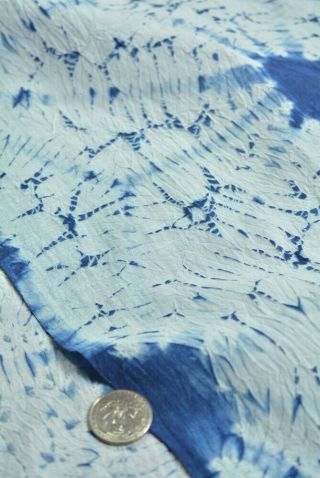 ZA99/95Vintage Japanese Fabric Cotton Antique Boro Patch Indigo Blue SHIBORI 89 