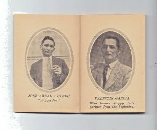 VERY RARE 1931 - 32 VINTAGE BAR GUIDE BOOKLET SLOPPY JOE ' S HAVANA CUBA 4