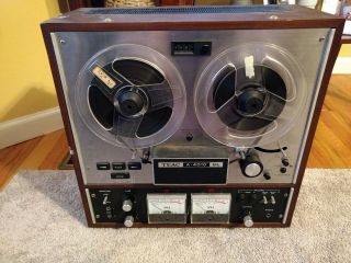 Vintage Teac A - 4010sl Reel To Reel Tape Player Recorder No Power Cord As - Is