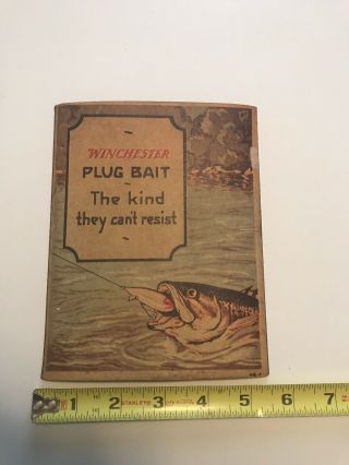 Cardboard Winchester Fishing Tackle Sign
