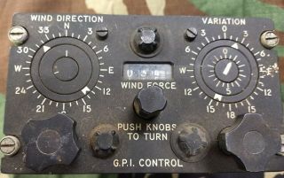 Vintage Us Air Force G.  P.  I.  Control Windage Direction,  Variation,  F Orce Control