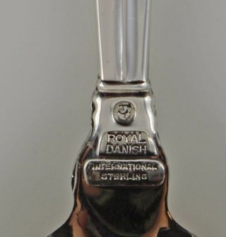 International Royal Danish Sterling Silver Cream Soup Spoons - 6 1/2 