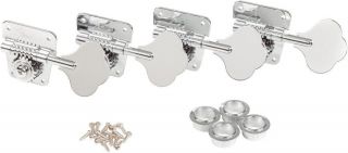 Fender American Vintage 70s Logo Cloverleaf Tuners For P/j Bass,  Chrome