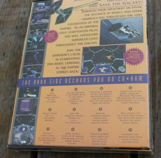 VINTAGE STAR WARS: TIE FIGHTER COLLECTOR ' S IBM CD - ROM PC GAME RARE NOS 2