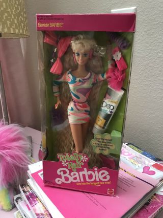 1991 Totally Hair Blonde Barbie By Mattel 1112.  Nrfb