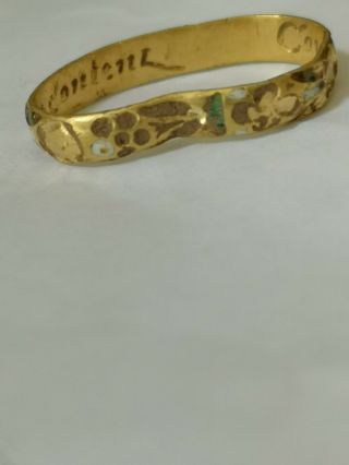 17th Century Gold Posy Ring 4