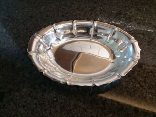 Lunt Sterling Silver Early Dublin Design Sterling Fluted 11 " Oval Bowl 765 D