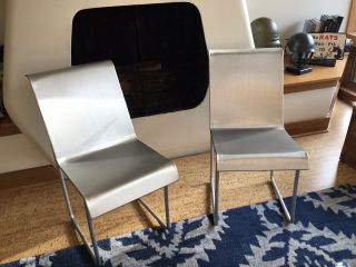 Two Numbered First Edition Frank Gehry Emeco Superlight Chairs (2)