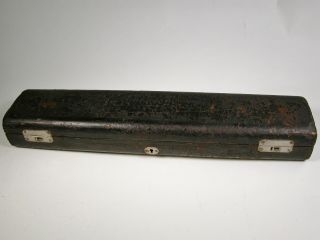 Antique Boehm System Grenadilla Wood & Silver C - Flute by W.  R.  Meinell of N.  Y. 2