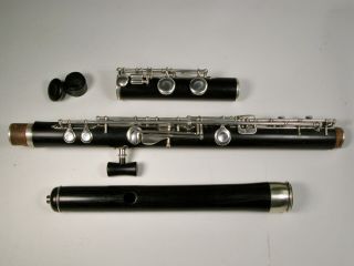 Antique Boehm System Grenadilla Wood & Silver C - Flute by W.  R.  Meinell of N.  Y. 4