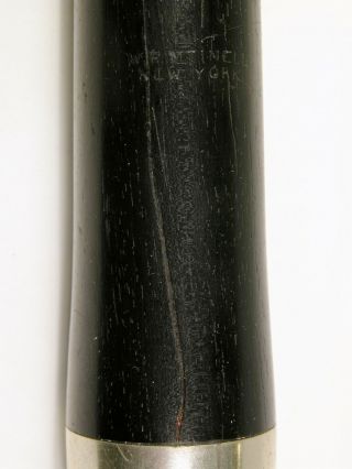 Antique Boehm System Grenadilla Wood & Silver C - Flute by W.  R.  Meinell of N.  Y. 8